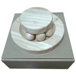 Wooden Cat Toy Tower – 2/3 Level Interactive Track Game